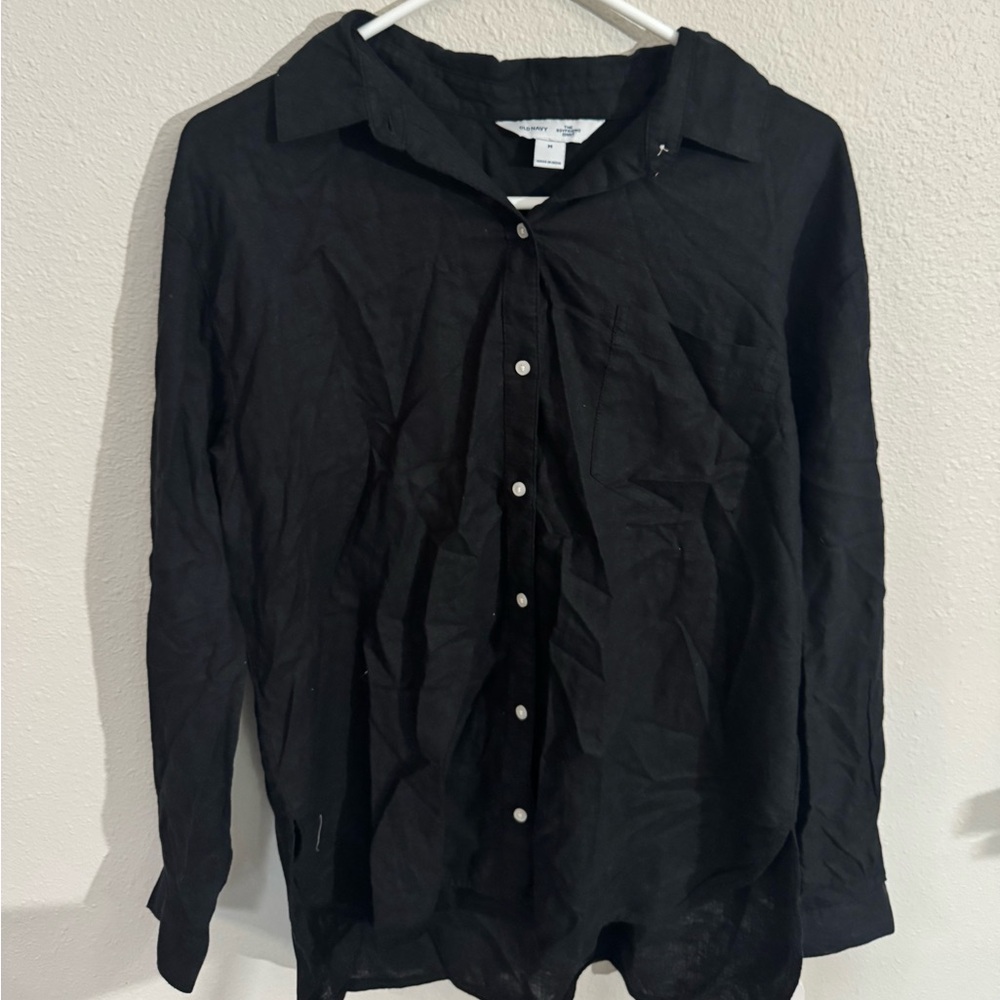 Old Navy Black Button Up Shirt
